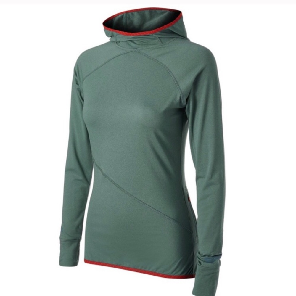 Like New Janji hoodie in sea pine